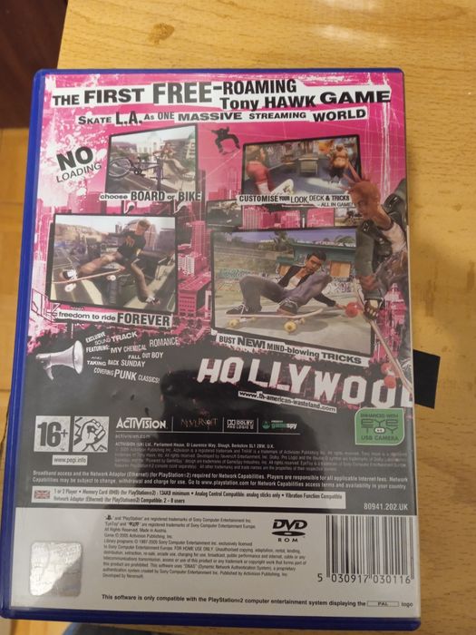 Tony hawk's aw ps2