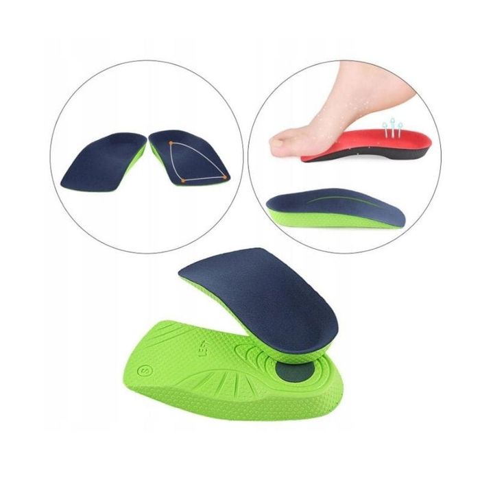 Wkładki 2/3 supinujące na koślawość pięt i kolan dla dorosłych 42/43