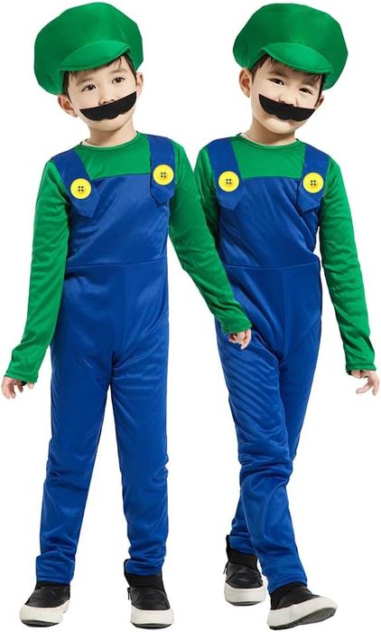 Strój Przebranie Luigi Mario 110-120Cm