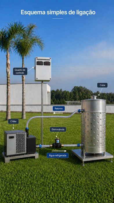 Chiller para Cubas de Vinho | Controlo de Fermentação | Várias Capacidades