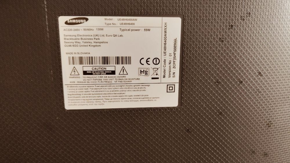 48cali led  smart tv z Wi-Fi, Samsung, Rezerwacja