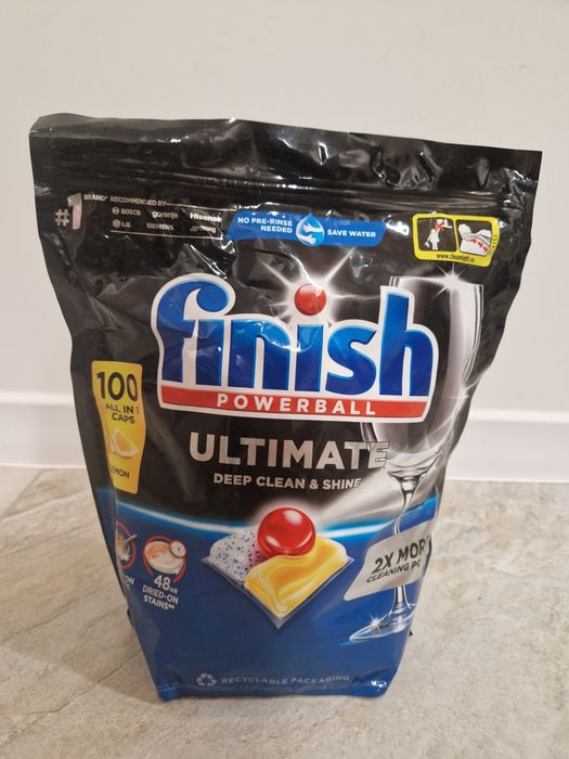 FINISH Ultimate Powerball lemon 100 szt  kapsulki do zmywarki | Krk