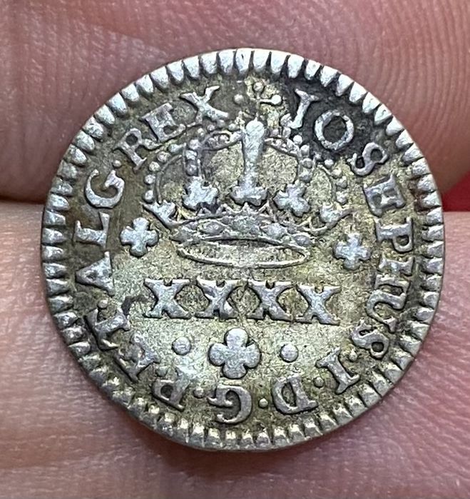 Moeda 340 - 1/2 Tostao 50 Reis D JOSE I