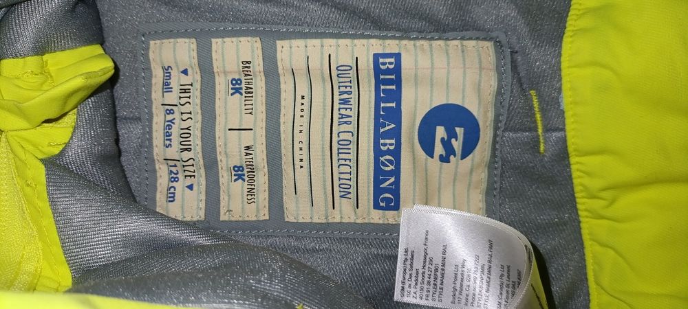 Calças para neve da Billabong - 8 anos