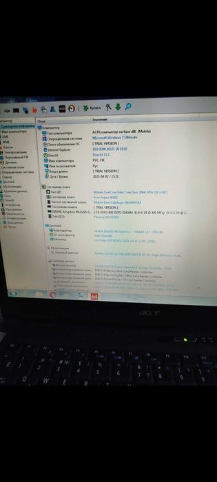 Ноутбук acer 5610z