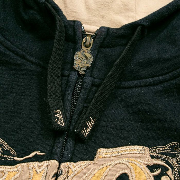 Ecko Unltd y2k baggy overprint bluza rozpinana M