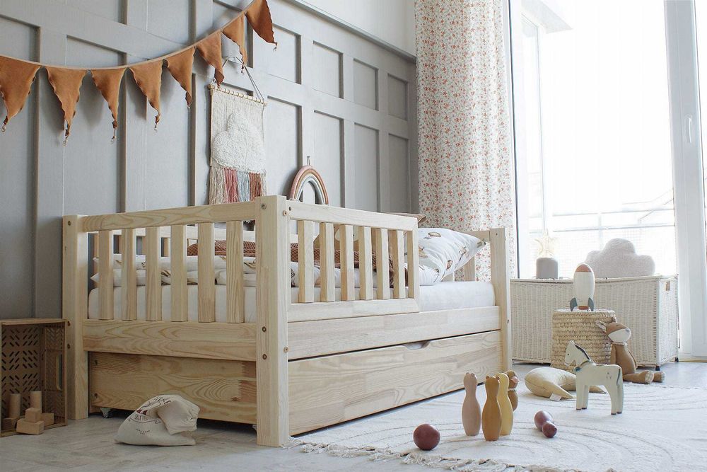 Łóżko Basic Love Plus z szufladą, Rozmiar: 160/80 z materacem