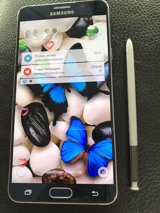 DUŻY wyświetlacz SAMSUNG Note 5 z rysikiem