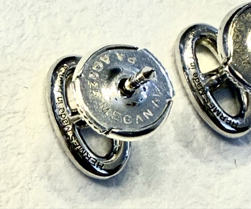 Сережки в стилі Hermes Farandole срібло  эрмес