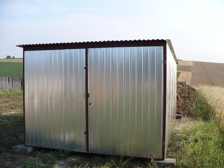 ŚL Garaż blaszany 3x5std, ocynk - TRANSPORT I MONTAŻ GRATIS