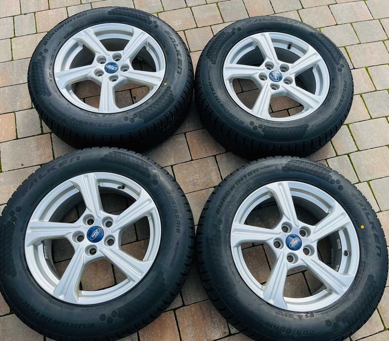 Oryginalne koła zimowe Ford Puma 16" 205/65R16 Falken Eurowinter HS02 | DOT 2025 | Stan BDB