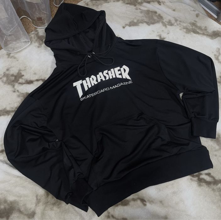 Худи Thrasher | Толстовка Трешер | Кофта оверсайз | Свитшот черный |