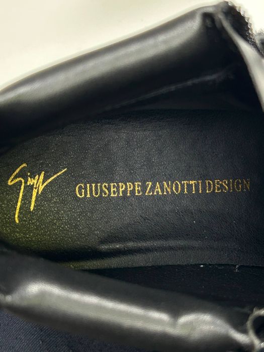 Giuseppe Zanotti Coby кросівки кеди чорні кроссовки шкіряні 43 42 41