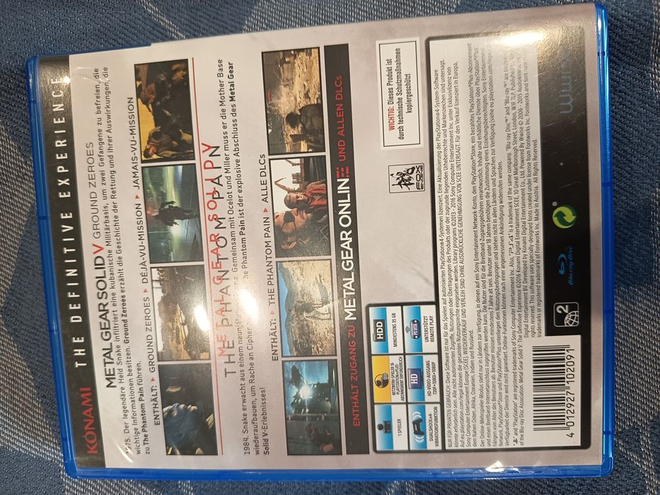 PS4 Metal Gear Solid V