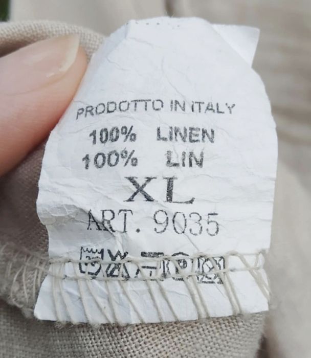 Włoska lniana sukienka letnia