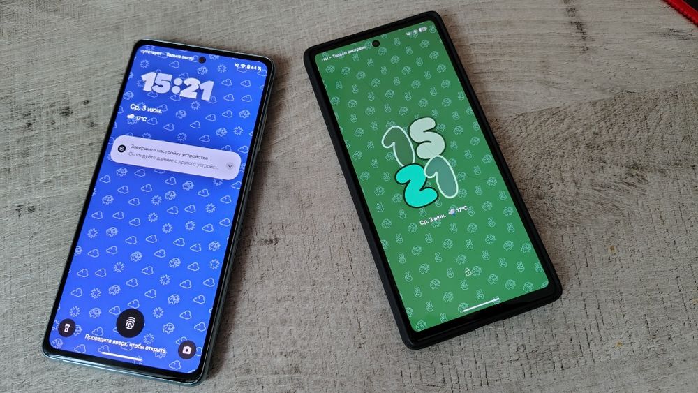 S20fe (Snapdragon) + pixel 6a
