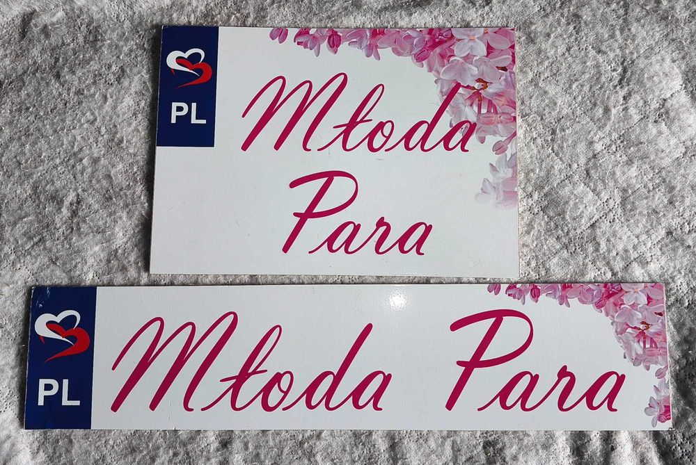 Zestaw tablic Młoda Para