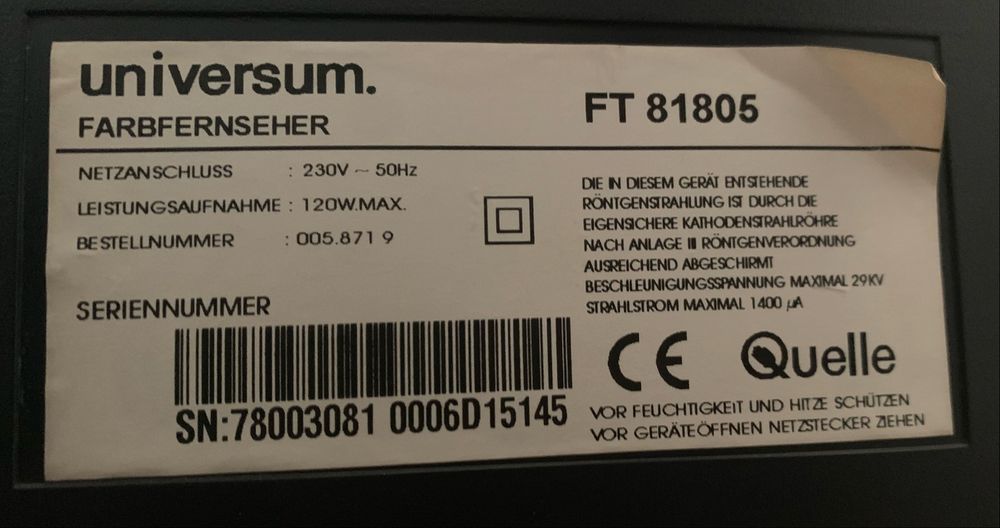 Телевізор  Universum,, Sharp ,Philips,SEG,б.у)