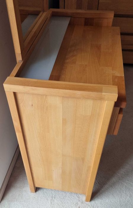 Toaletka lite drewno buk