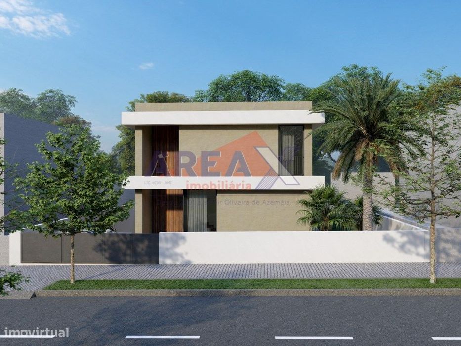 Moradia Isolada, T4, de Arquitetura Moderna - em fase de pedreiro