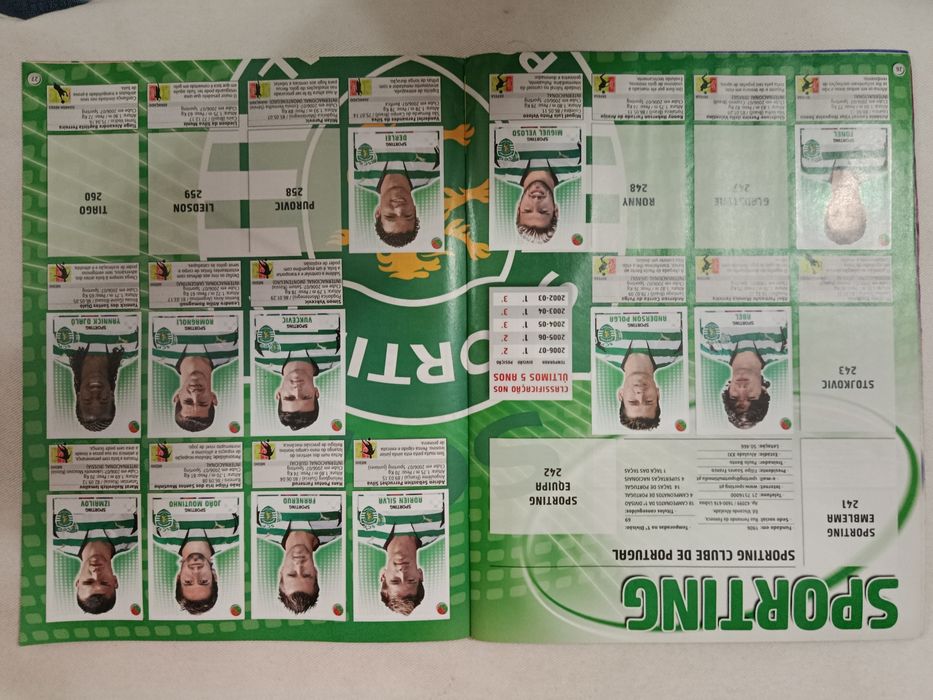 Caderneta de FUTEBOL Superliga 2007/08