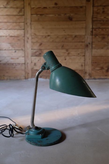 Lampka warsztatowa industrialna PRL