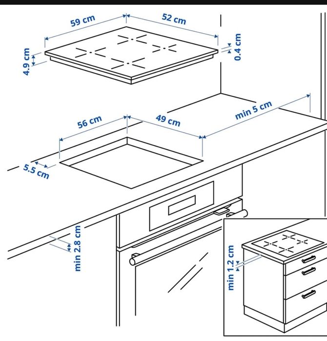 Placa de indução IKEA