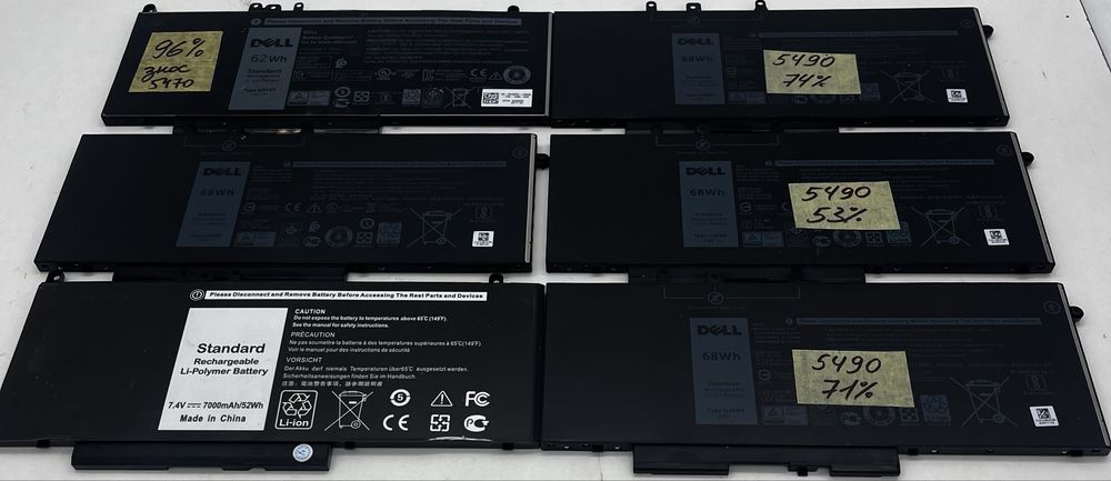 Батарея Dell AKB GJKNX 74-96-37-53-71% зносу