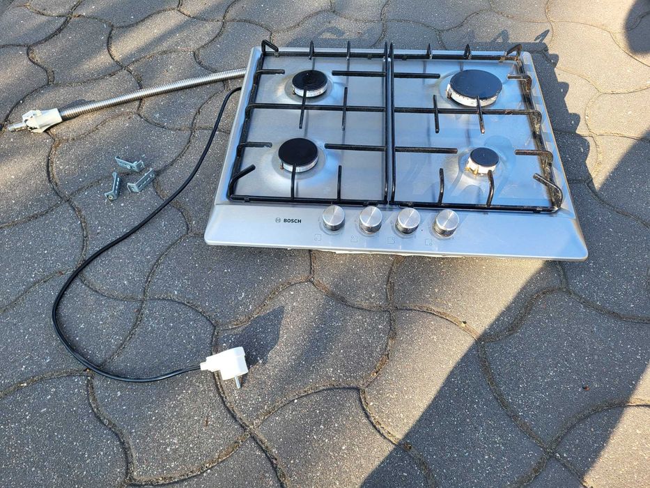 Płyta gazowa BOSCH PCP615B80R 4 palniki iskrownik zadbana szczelna