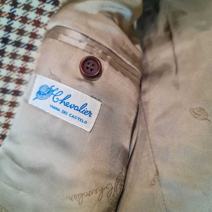 Blazer Clássico Vintage Cavalo Lusitano – Padrão Pied-de-Poule