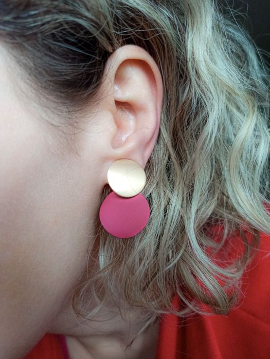 Кліпси матові червоні