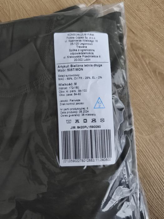 Bielizna letnia długa 505T/MON