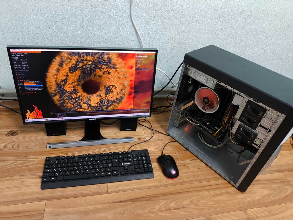 ПК в сборе gtx1660s+b250+g4560+8gb ddr4+ssd 120gb+450w бп