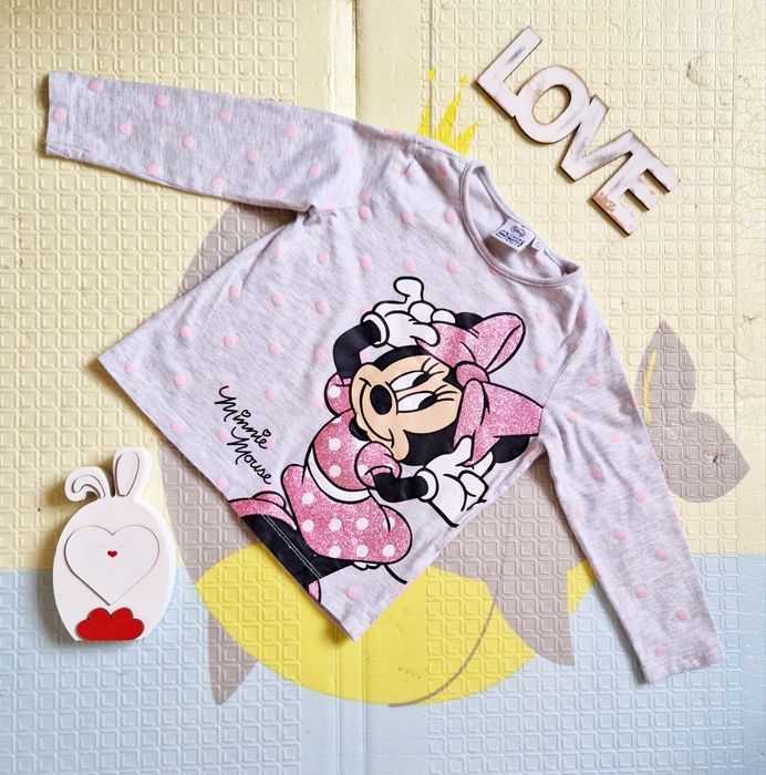 Реглан Disney Minny Mouse Дісней 2-3 р дівчинка батнік світшот кофта