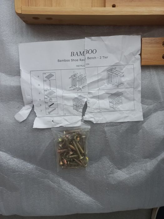 Szafka deska na buty bambusowa nieużywana