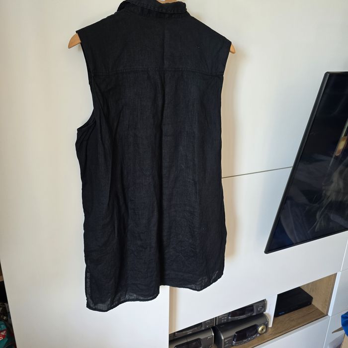 Sukienka tunika koszula hm linen len s 36 m 38 l 40 krótki rękaw