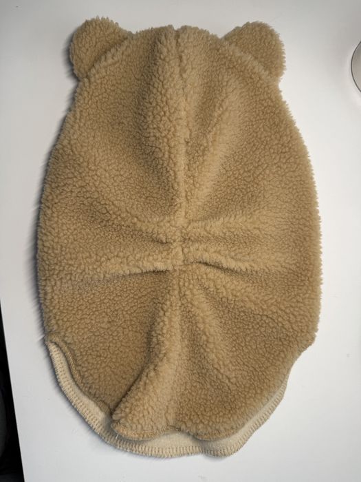 Тепла шапка балаклава ведмедик тедді для дитини 1-3 роки