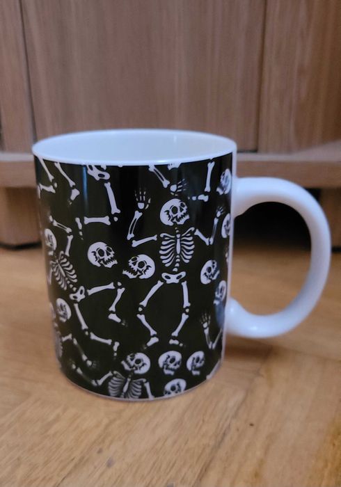 Nowy kubek eloy szkielety kościotrupy Halloween czarny dark