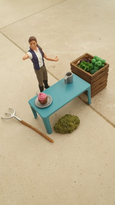 Schleich  zagroda dla koni, akcesoria oraz figurka