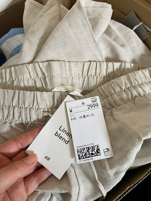 Лляні штани h&m розмір S в наявності
