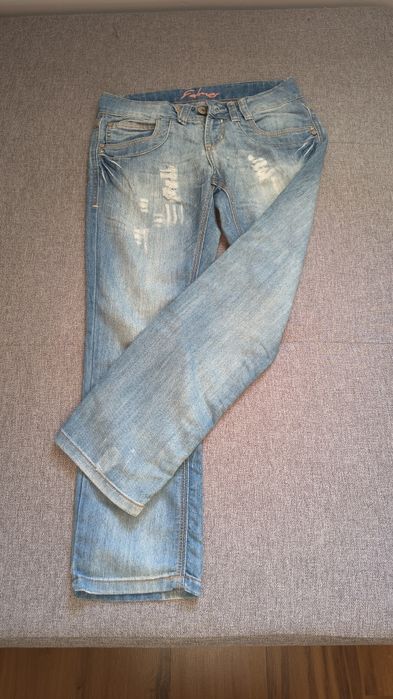 Jasne jeansy z przetarciami- Falmer