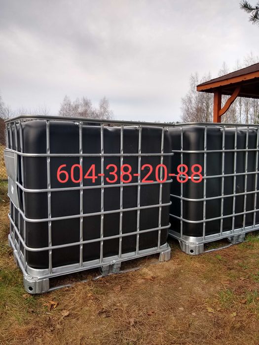 Zbiorniki Mauzer 1000L czyste czarne/białe