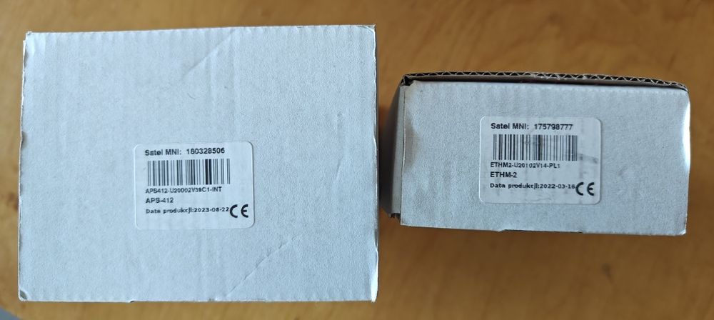 SATEL Zasilacz APS-412 Nowy + Moduł TCP/IP ETHM 2