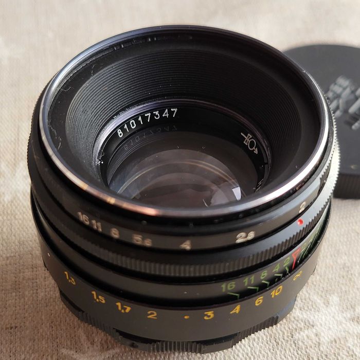 Объектив Гелиос 44-2, вместе с Зенит-Е