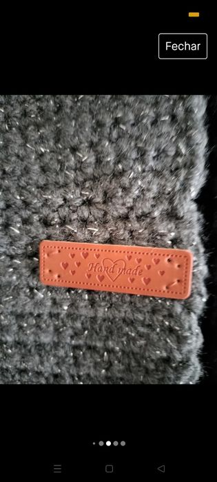 Golas em lã artesanais novas