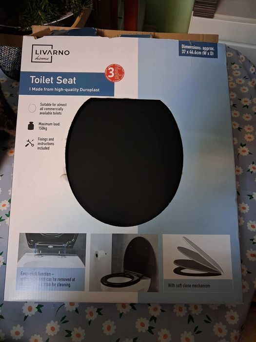 Deska sedesowa czarna- nowa