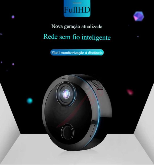 Micro Câmara WiFi FullHD Visão Noturna Áudio | App iOS/Android | NOVO