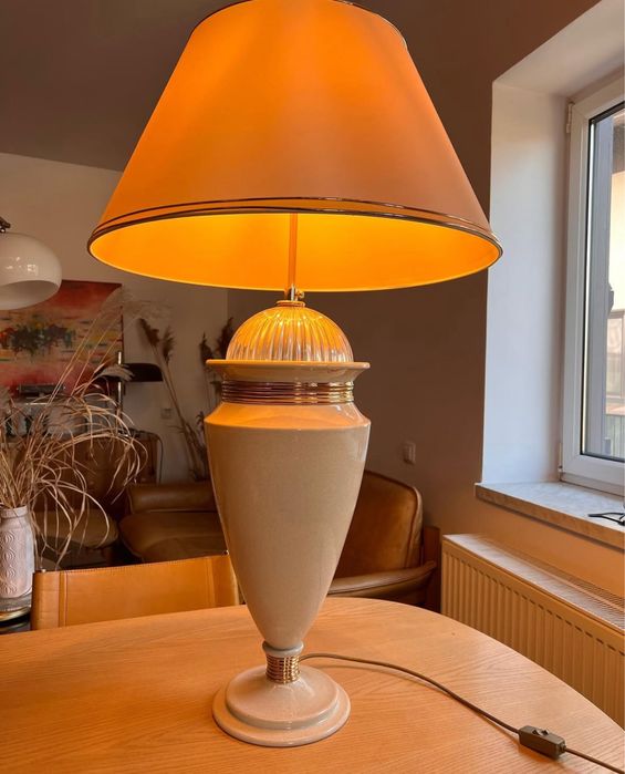 Olbrzymia lampa stołowa Sigma Elle Due. Wlochy lata 80-te