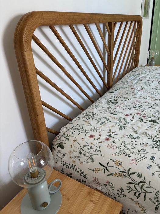 Cama em Carvalho maciço - Laredoute