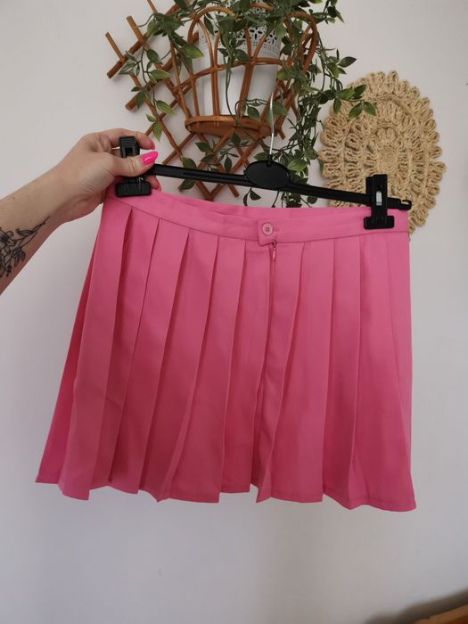Krótka plisowana spódnica tennis skirt barbie L, 40